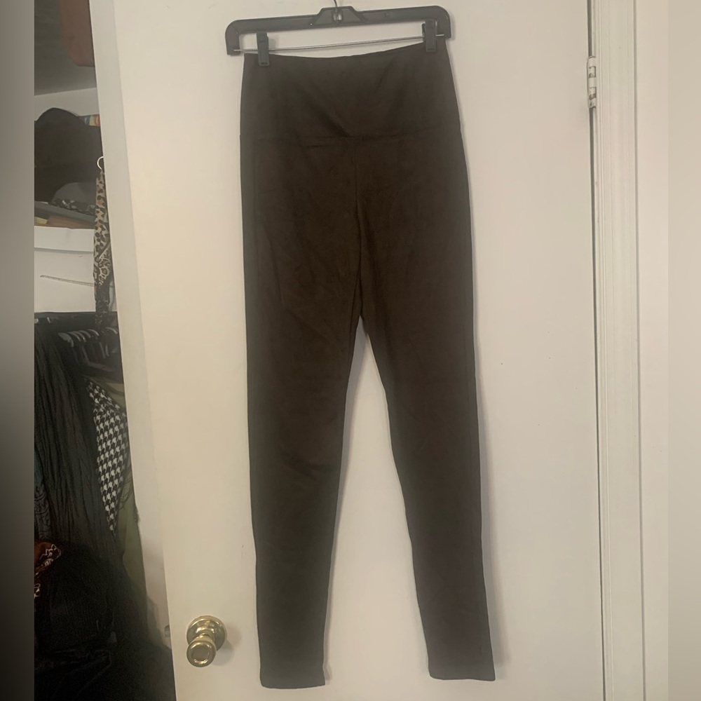 ⭐️Brown Faux Suede Leggings Rue21 S/M NWOT